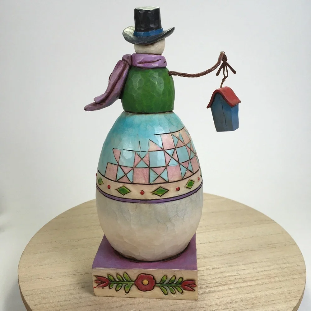 Jim Shore Warm and Cozy Snowman Figure